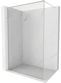 Mexen Kioto-F ścianka prysznicowa Walk-in z ramką 145 x 202 cm, transparent 8 mm, nikiel szczotkowany - 800-145-104-97-00