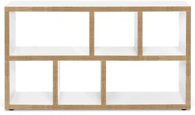Biało-naturalny regał 150x83 cm Berlin – TemaHome