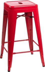 Czerwony wysoki taboret do wyspy kuchennej - M6-R12