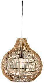 Brązowa lampa sufitowa z rattanowym kloszem ø 40 cm Pacino – Light &amp; Living