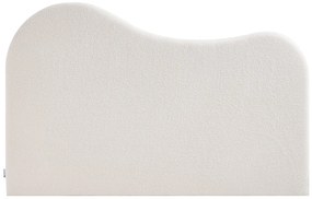 Zagłówek 160 cm - Tkanina z bukli - Biały - VORIOTA