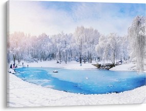 Obraz - Lodowe jezioro (70x50 cm)