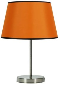 Pomarańczowa lampa stołowa z owalnym kloszem - V166-Izydo