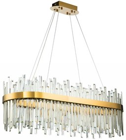 Lampa sufitowa kryształowa APP1513-CP80 Złota