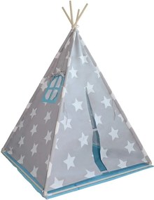 Namiot tipi dla dzieci, niebiesko-szary, bez dodatków