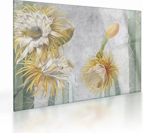 Obraz na szkle - Kwitnące kaktusy (70x50 cm)