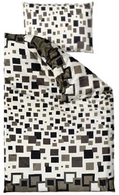 PrzytulneMieszkanie.pl PrzytulneMieszkanie.pl Pościel z mikropluszu LUXOR biało-szara Rozmiar pościeli: 70 x 90 cm | 140 x 200 cm