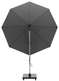 KNIRPS 320 x 320 cm - luksusowy wahadłowy parasol ogrodowy z drążkiem bocznym : Kolor parasola Knirps - Ciemnoszary