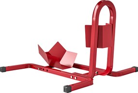 HOMCOM Podpórka do motocykli 17-21", 430-530 mm przednie koło, regulowana, metalowa, czerwona