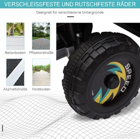 HOMCOM Quad elektryczny 6V dla dzieci z funkcją przód/tył dla dzieci 1,5-3 lata do 20 kg Schwarz | Aosom PL