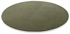 Dywan pluszowy Joy zielony koło 120 cm x 120 cm