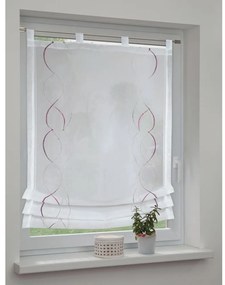 Biała roleta rzymska 80x120 cm – Sehlbach