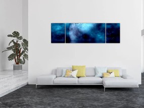 Obraz księżyca nad morzem (170x50 cm)