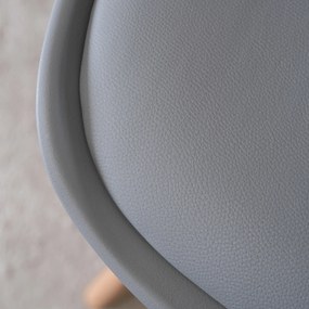 Zestaw Stół Prostokątny SKUBI Rozkładany 120-160 cm Dąb Artisan i 4 Krzesła SCANDI Szare/Dąb
