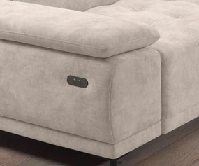 Narożnik FOCUS L z elektryczną regulacją siedziska Prawostronny w tkaninie w tkaninie SALVADOR 02 WERSAL