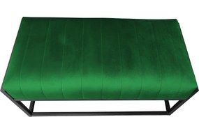 Ławka KAYA tkanina Welur loft ławka metal : Kolor Stelaża - Czarny , Kolor tkaniny - VELVET - MG25, Typ tkaniny - Velvet
