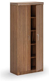 Szafa biurowa ARRISTO LUX, 800 x 400 x 1836 mm, orzech