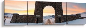 Obraz bramy, Yellowstone (170x50 cm)