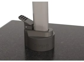 KNIRPS 320 x 320 cm - luksusowy wahadłowy parasol ogrodowy z drążkiem bocznym : Kolor parasola Knirps - Czarny