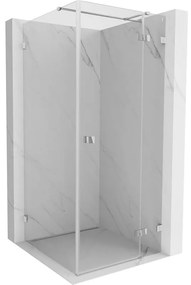 Mexen Lunar T kabina prysznicowa uchylna prawa 70 x 70 cm, transparent, chrom - 834T-070-070-01-00-P