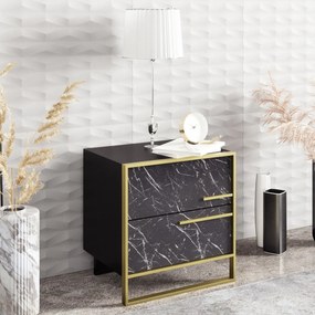 Stolik nocny Polka Black