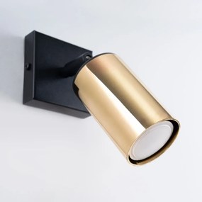 Kinkiet WINX czarny/złoty SOLLUX  LIGHTING