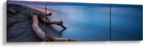 Obraz plaży o zachodzie słońca (170x50 cm)