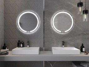 Mexen Rose lustro łazienkowe podświetlane, okragłe 60 cm, LED 6000K, antypara - 9810-060-060-611-00