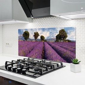 Panel Szklany Łąka Drzewa Przyroda