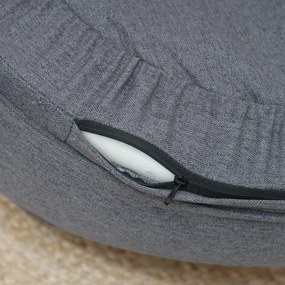 PawHut Łóżko dla Psa do 25 kg, Zdejmowany Pokrowiec, Antypoślizgowe Nogi, 90 x 78 x 25 cm, Szare