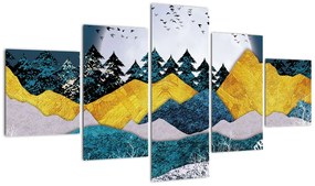 Obraz - Krajobraz polarny (125x70 cm)
