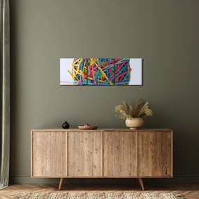 Obraz gumek (z zegarem) (90x30 cm)