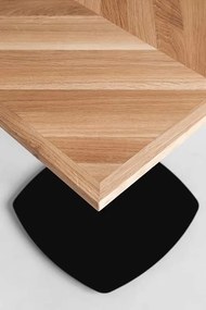 Stół na jednej nodze w stylu loftowym Oval 80sq