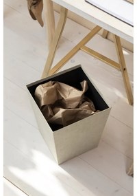 Beżowy kosz na śmieci Sofia Canvas Paper Laminate – Bigso