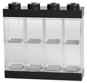 Czarna witryna kolekcjonerska na 8 figurek LEGO®