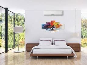 Obraz - Kolorowe drzewo (125x70 cm)