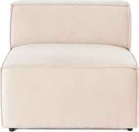 Elegancki fotel 1-osobowy, kremowy len, 83 x 108 x 65 cm | Stelaż ze 100% drewna grabowego, pianka DNS 32, nóżki z tworzywa sztucznego | Idealny do salonu