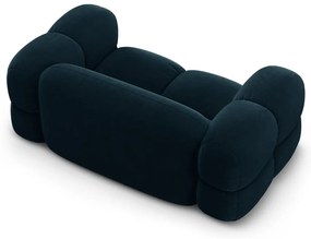 Ciemnoniebieska aksamitna sofa 180 cm Loretto – Cosmopolitan Design