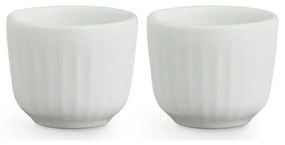 Zestaw 2 białych porcelanowych kieliszków do jajek Kähler Design Hammershoi, ⌀ 8 cm