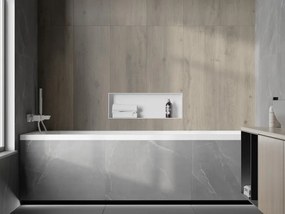 Mexen X-Wall-NR półka wnękowa bez kołnierza 60 x 20 cm, biała - 1921602010