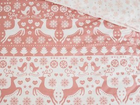 PrzytulneMieszkanie.pl PrzytulneMieszkanie.pl Bawełniana z Bawełny Renforcé PINK CHRISTMAS różowe Rozmiar pościeli: 70 x 90 cm | 140 x 200 cm