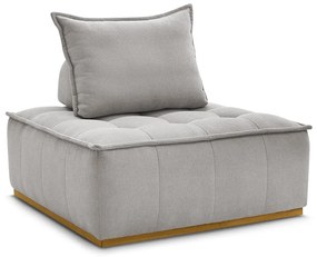 Jasnoszary fotel z materiału bouclé Elisa – Bobochic Paris