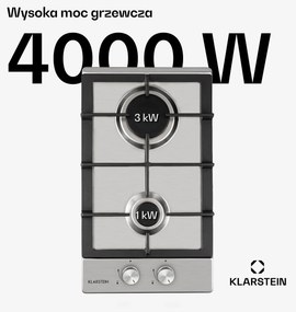 Klarstein Ignito 30cm Płyta gazowa 2 palniki Srebrny