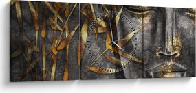 Obraz - Zjednoczenie mądrości (z zegarem) (90x30 cm)