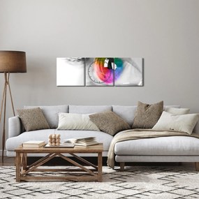 Obraz - Irys (z zegarem) (90x30 cm)