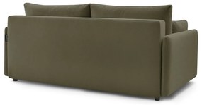 Zielona rozkładana sofa 211 cm Marcel – Bobochic Paris