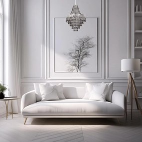 Żyrandol kryształowy CORAL Black 3xE14
