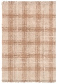 Jasnoróżowy bawełniany dywan odpowiedni do prania/tkany ręcznie 90x120 cm Tartan Rose – Lorena Canals