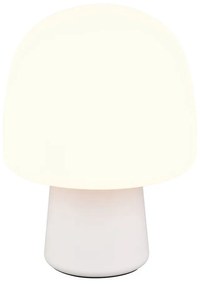 Biała lampa stołowa ze szklanym kloszem (wysokość 27 cm) Steen – Trio