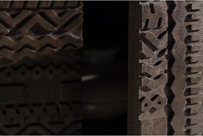 Ciemnobrązowa komoda z litego drewna mango 160x75x40 cm Kalai – MOME